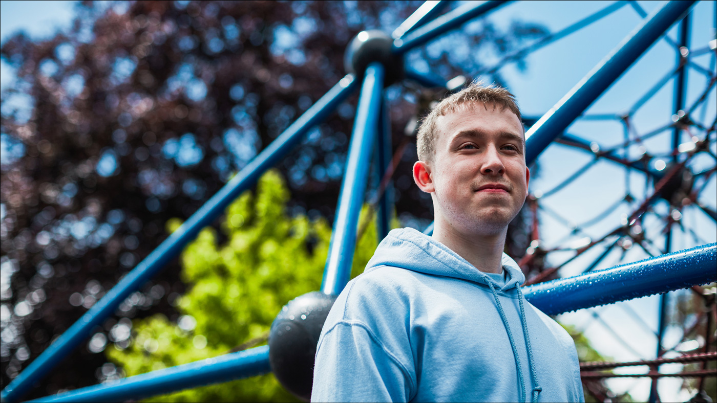 man in park
